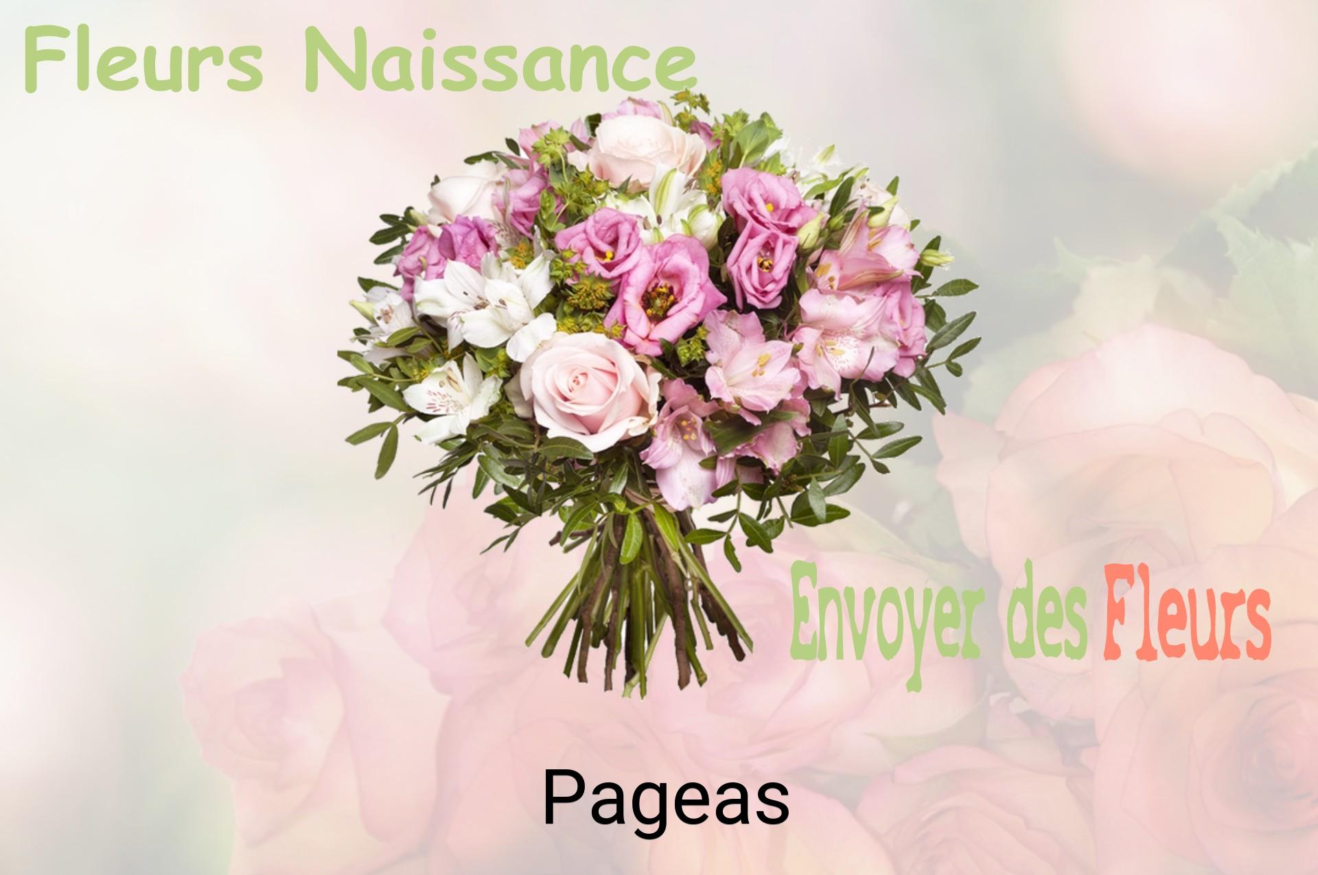 Bouquet de fleurs de naissance livré à Pageas